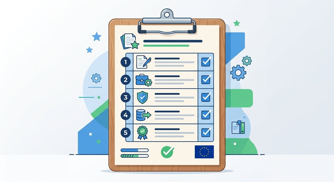 Checklist of actionable steps for EU e-invoicing compliance by country