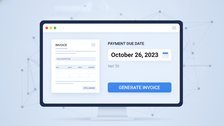 Invoice generator with a clearly set payment deadline and due date