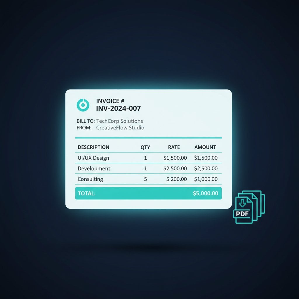 Free invoice generator with professional templates