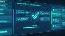 Country-specific invoice requirements checker for reverse charge invoices